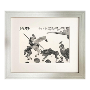 Pablo Picasso Toros Y Toreros 26 Dated 3-4-59 Framed