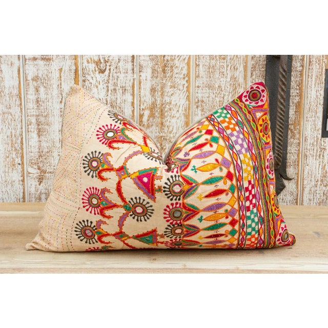 Wunna Antique Tribal Grain Sack Pillow For Sale In Los Angeles - Image 6 of 10