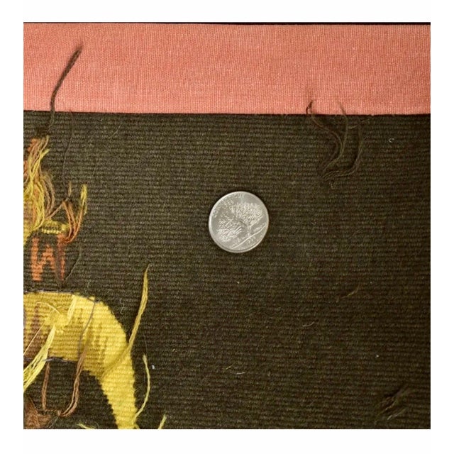 Jean Picart Le Doux, Art Deco French Modernist Handmade Aubusson Gobelin Tapestry Jean Picart Le Doux, c.1950's For Sale - Image 16 of 18