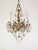 Antique 5 Light Sensational Shinning Swanky Brass Cut Lead Crystal Chandelier ~ Rewired ~ Restored ~ Rejuvenated ~ Ready to Hang ~ For Sale - Image 12 of 12