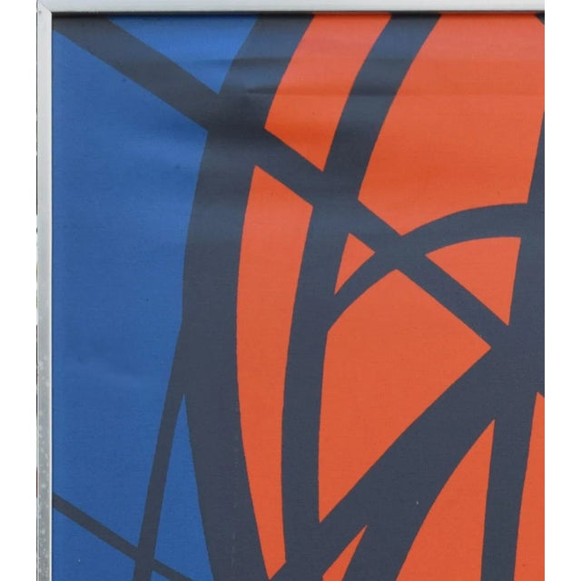 Vintage Mid Century Abstract Expressionist Silk Screen by Tom Tru For Sale In New York - Image 6 of 7
