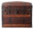 Antique Barrel Top Steamer Trunk For Sale