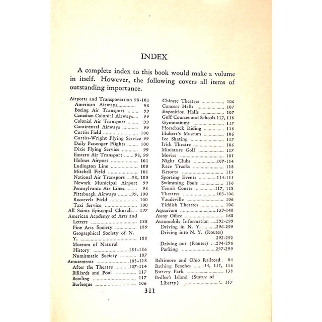 "All About New York: An Intimate Guide " 1931 James, Rian For Sale - Image 10 of 11