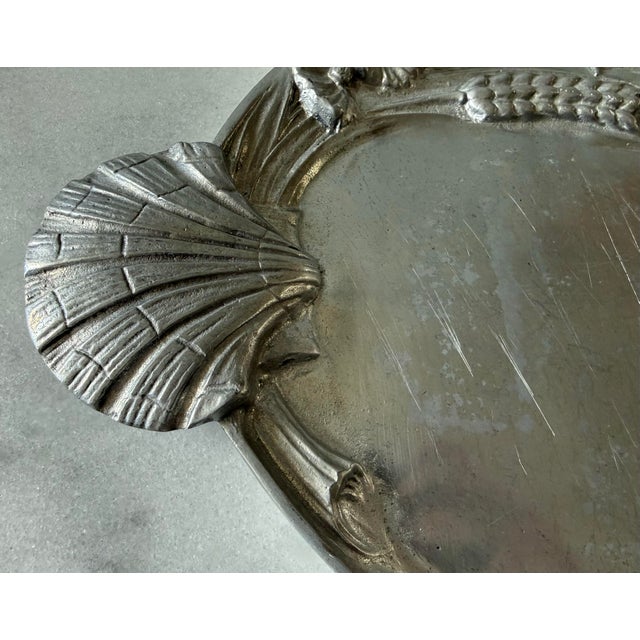 Arthur Court Vintage Arthur Court Cast Aluminum Oval Platter For Sale - Image 4 of 9