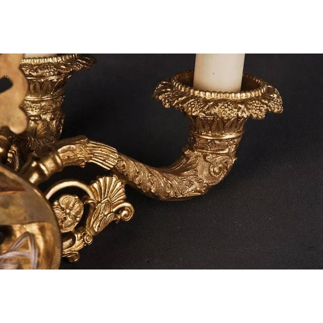 Empire Wall Light in Cast Bronze For Sale - Image 9 of 10