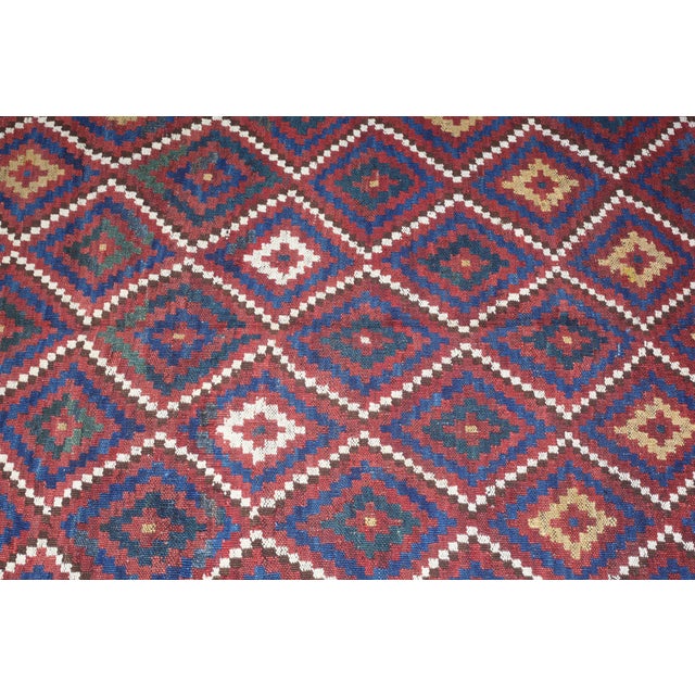 1930s Colorful Turcoman Flatweave Floor Kilim-10' X 4' 9'' For Sale - Image 12 of 14