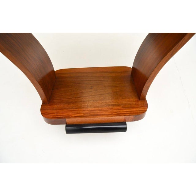 Wood Art Deco Figured Walnut Occasional Side Table, 1920s For Sale - Image 7 of 8