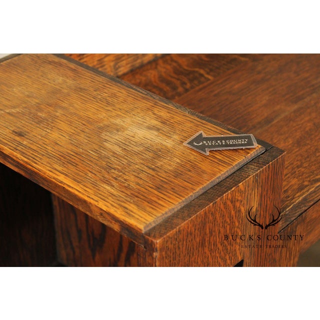 Grand Rapids Antique Mission Oak Bookcase For Sale - Image 12 of 12