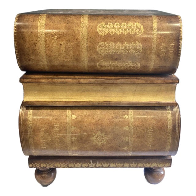 Maitland-Smith Stacked Books Side Table For Sale