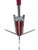 Art Deco Streamline Chrome and Suède Tripod Floor Lamp, 1950s For Sale - Image 4 of 9