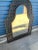 Designer iron mirror. Good condition. Iron with matte black finish.