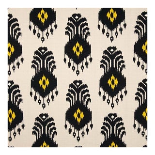 Nate Berkus "El Convento" Mesa Ikat Basketweave Cotton Fabric- 2+1/6 Yard For Sale