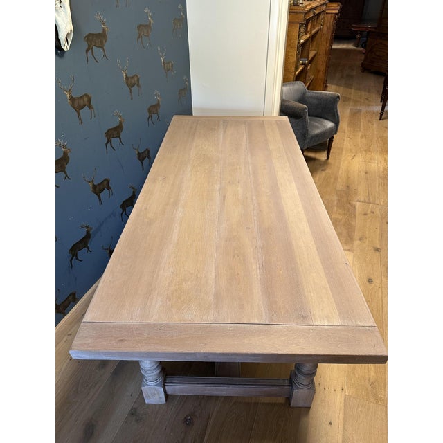 Vintage English Farmhouse Table, 1990s For Sale - Image 3 of 15