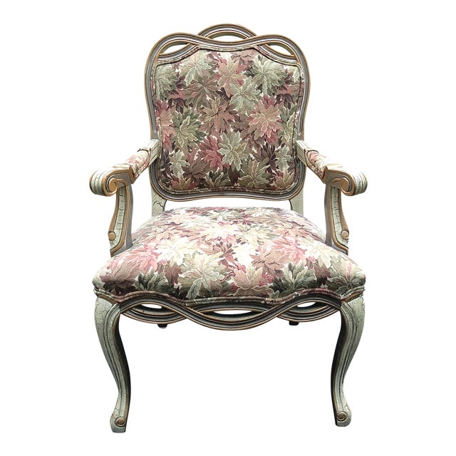 French Country Painted Bergere. Chair Chairish