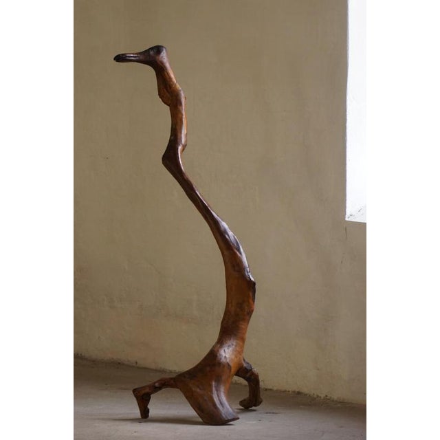 Wood French Artist, Abstract Organic Carved Bird Form, 1960s, Wood For Sale - Image 7 of 18