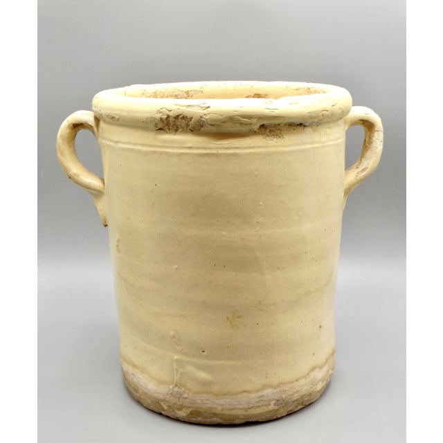 19th-Century Glazed Italian Confit Jar Pot For Sale - Image 9 of 9