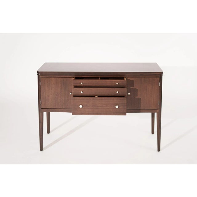 Mid Century Entry Console Table in Mahogany, Circa 1950s For Sale - Image 4 of 13