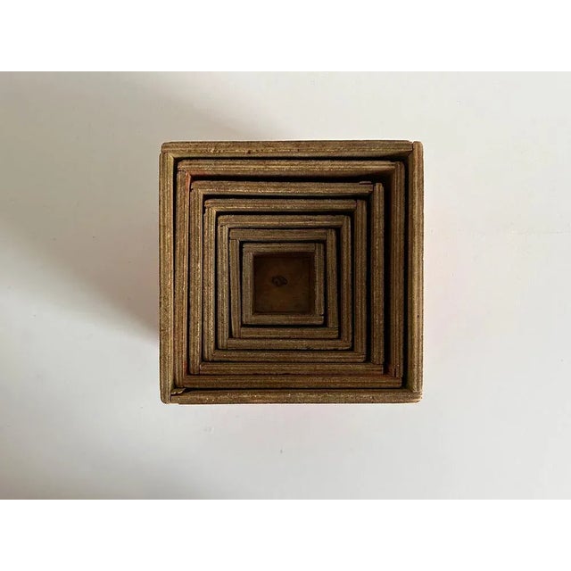 set of wooden toy cubes model 856, designed by Ko Verzuu for Ado Holland in 1937. These are from the first production...