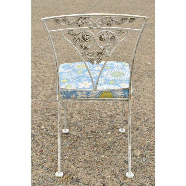 Early 20th Century Vintage Woodard Chantilly Rose Wrought Iron