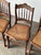 Early 20th Century Antique Set of 4 Turned-Spindle Cane Seat Dining Chairs For Sale - Image 5 of 18