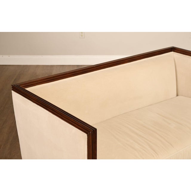 Late 20th Century Edward Ferrell French Louis XVI Style Loveseat Sofa For Sale - Image 5 of 18