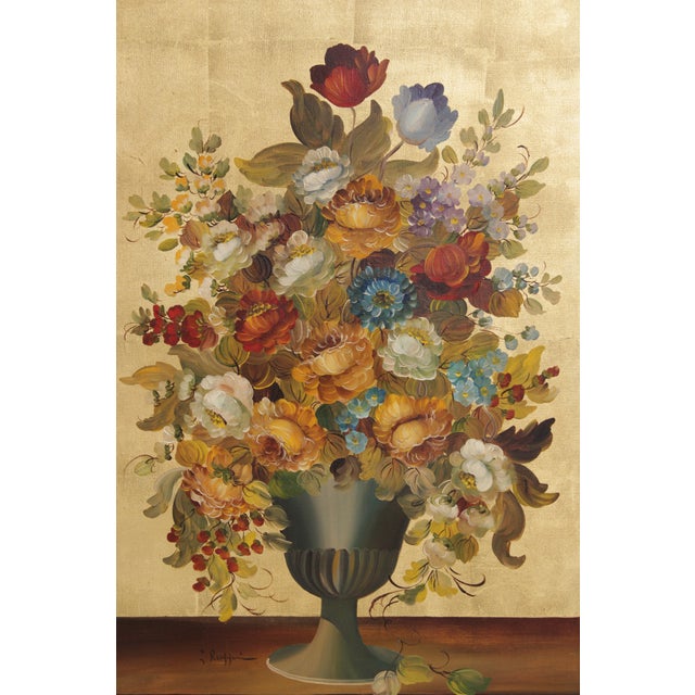 Stunning Artist Signed Still Life Oil Painting on Canvas For Sale - Image 10 of 17