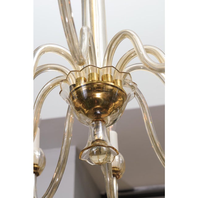 1960s 10-Light Venetian Glass Chandelier - Italy For Sale - Image 15 of 18