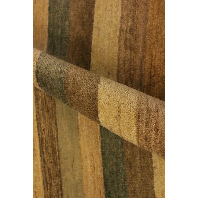 Contemporary 1990s Boho Chic Gabbeh Red/Green Wool Area Rug -3'11 X 5'7 For Sale - Image 3 of 8