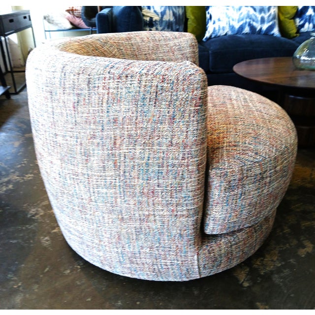 Mid-Century Modern Bently Swivel Lounge Chair For Sale - Image 3 of 8