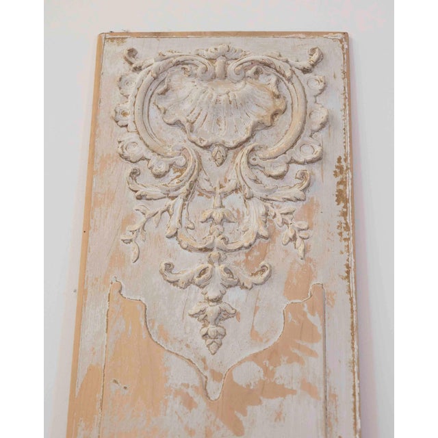 Pair of Antique French Painted Boiserie Panels For Sale In Atlanta - Image 6 of 7