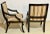 Traditional Pair of Nancy Corzine Regency Style Black Dining Chairs W Scalamandre Stripe For Sale - Image 3 of 9