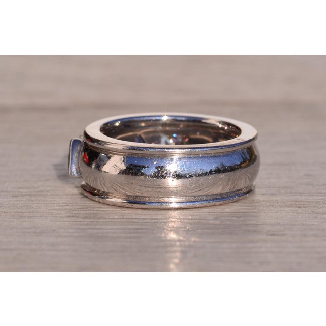 Early 21st Century The Salinas River: Contemporary Tanzanite and Natural Diamond Ring, Size 6.25 For Sale - Image 5 of 10