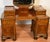 1950s Vintage Art Deco Walnut Inlaid Vanity and Mirror / Makeup Table For Sale - Image 10 of 16