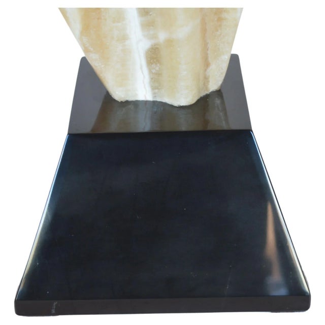 Vintage Abstract Onyx Flame Sculpture For Sale In Los Angeles - Image 6 of 7