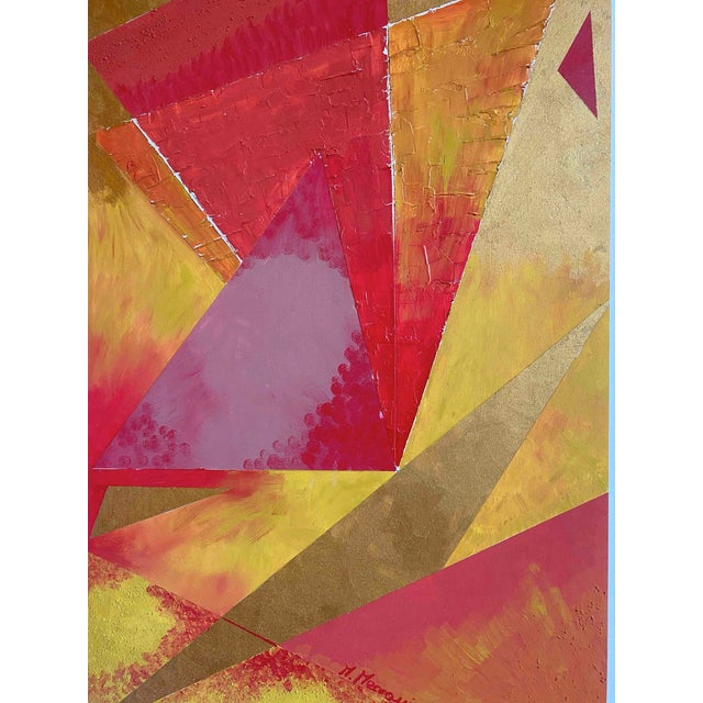 Contemporary Mascia Meccani, Triangolazioni Tre, 2020, Mixed Media For Sale - Image 3 of 4