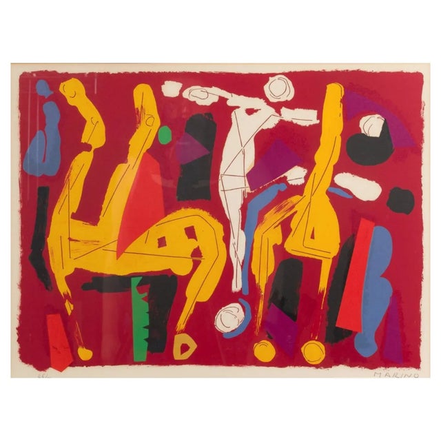 Marino Marini (Italian, 1901-1980) 'Cheveaux et Cavaliers V' Lithograph Undated, pencil signed lower right, pencil...