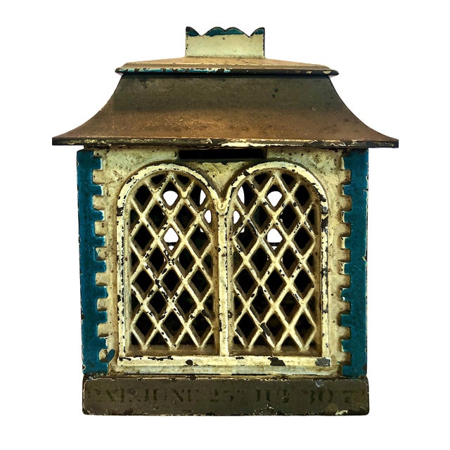 A Compact Victorian Desk Bank by J. & E. Stevens For Sale - Image 4 of 8