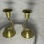 Campaign Vintage Brass Dolphin Candlestick Holders- Pair For Sale - Image 3 of 11