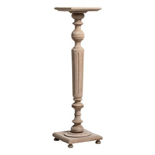 19th Century France Antique White Oak Pedestal For Sale