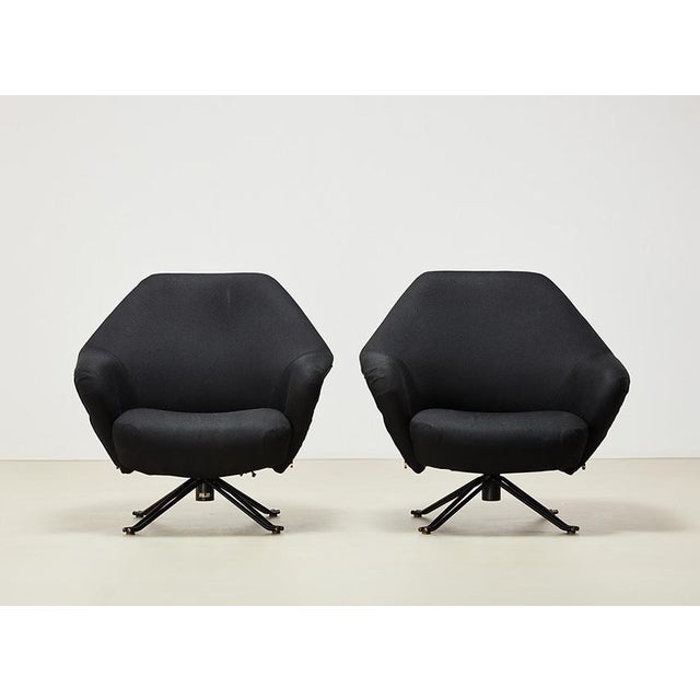 Tecno P32 Lounge Chairs by Osvaldo Borsani for Tecno, 1956, Set of 2 For Sale - Image 4 of 12