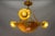 French Neoclassical Style Amber Alabaster and Frosted Glass Chandelier, 1920 For Sale - Image 18 of 18
