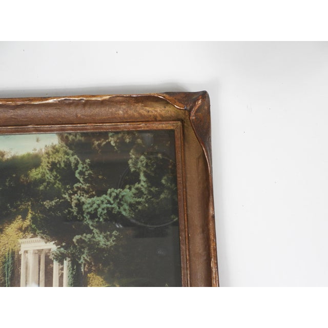 Art Nouveau Early 20th Century Batwing Gilt Picture Frame & Folly Photograph For Sale - Image 3 of 6