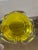 Murano 1950s Bright Yellow Clear Murano "Attributed" Ashtray For Sale - Image 4 of 4