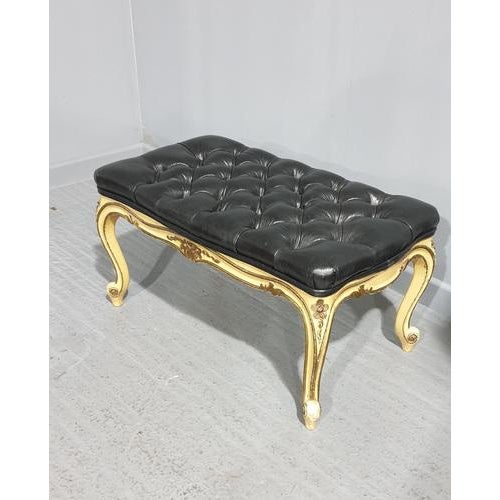 Beige Painted Long Stool For Sale - Image 8 of 8