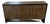 Cerused Wood Cabinet – Modern Textured Sideboard With Sculptural Grain & Dark Frame For Sale