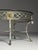 Hollywood Regency Empire Metal Coffee Table with Glass Top, 1980s For Sale - Image 3 of 18