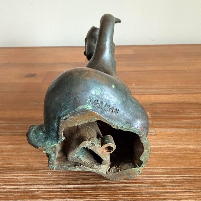 Bronze Benjamin Kopman (Russian, American 1887-1965) Wpa Artist Signed Bronze Sculpture For Sale - Image 8 of 8