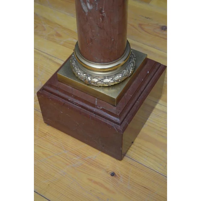 Antique Marble Column, 1880 For Sale - Image 3 of 10