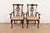 A gorgeous set of six Georgian or Queen Anne style armchairs or dining captain chairs By Century Furniture USA, Circa...