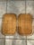 Tan Vintage Bamboo Rattan Woven Serving Trays Made in Taiwan – A Set of 15 For Sale - Image 8 of 16